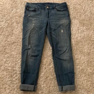 White House Black Market Women's Skinny Jeans - Medium Blue Denim